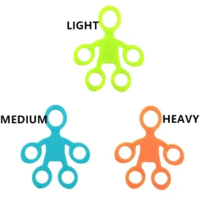 Finger Grip Silicone Ring Exercitador Antistress com 3 Níveis