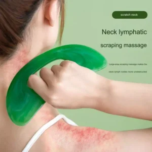 Placa Guasha Para Pescoço Rosto Corpo Costas Acupuntura Pressão