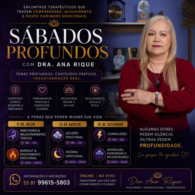 Sábados Profundos com Dra Ana Rique